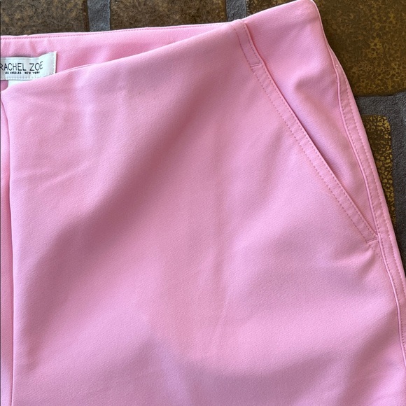 Rachel Zoe Pink High Rise Cropped Pull-On Trouser Pant - Picture 6 of 14
